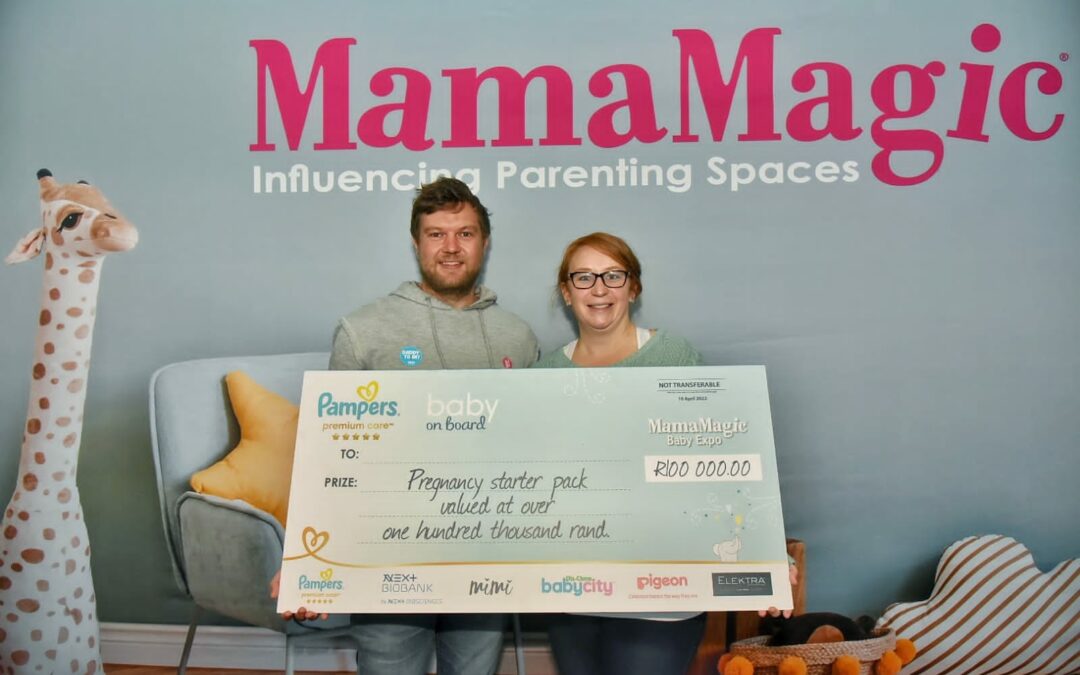 Announcing the Winner of the Pampers Premium Care Baby on Board Competition at the MamaMagic Baby Expo in Gauteng