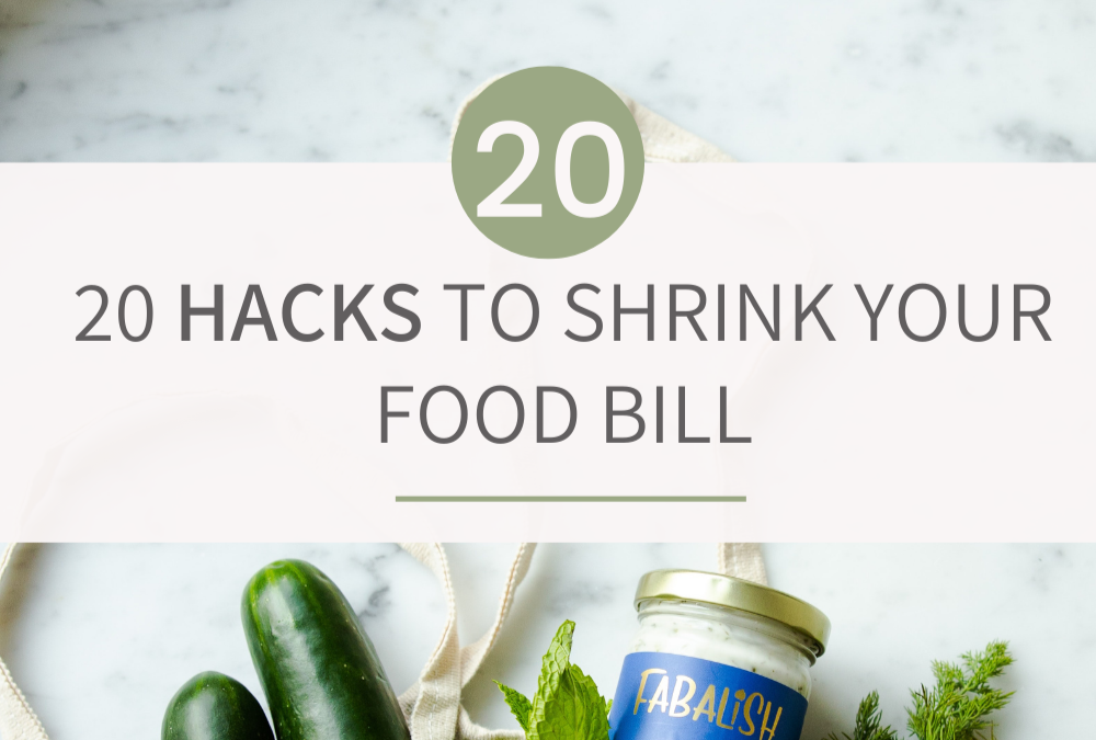 20 Hacks to Shrink your Food Bill